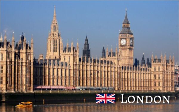 Pryskyřičná magnetka - Londýn - Westminsterský palác, Big Ben