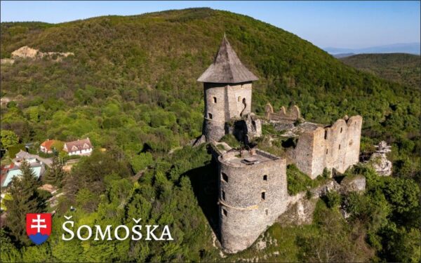 Pryskyřičná magnetka - Hrad Šomoška II.