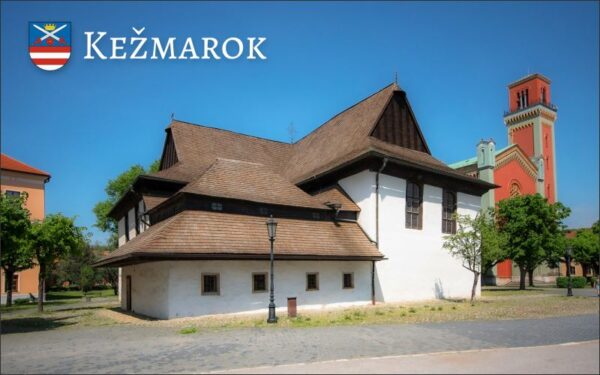 Pryskyřičná magnetka - Kežmarok - Kostel Nejsvětější Trojice I.