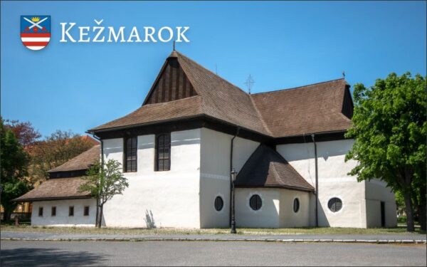 Pryskyřičná magnetka - Kežmarok - Kostel Nejsvětější Trojice II.