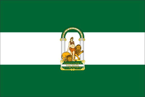 Pryskyřičná magnetka - vlajka Španělsko - Andalusie