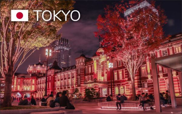Pryskyřičná magnetka - Japonsko - Tokio stanice Marunouchi
