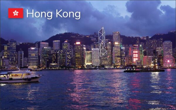 Pryskyřičná magnetka - Hongkong - přístav