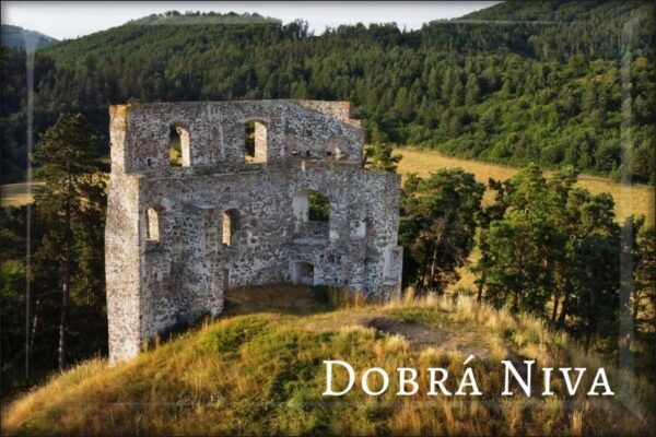 Pryskyřičná magnetka - Hrad Dobrá Niva