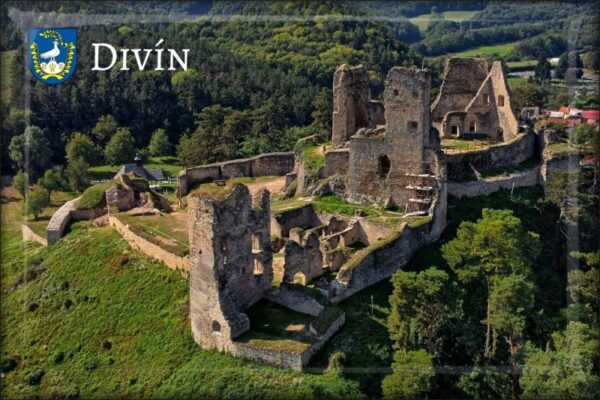 Pryskyřičná magnetka - Hrad Divín I.