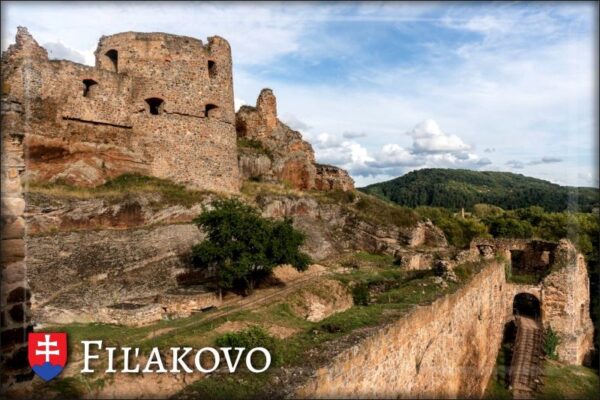 Pryskyřičná magnetka - Hrad Fiľakovo III.
