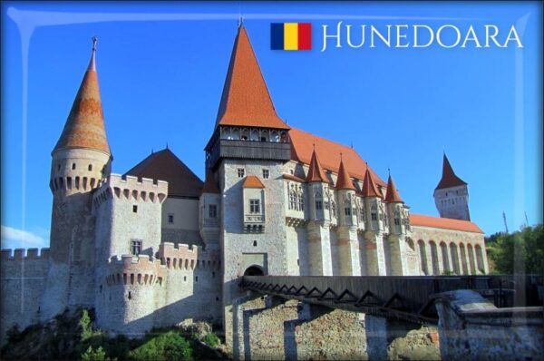 Pryskyřičná magnetka - Rumunsko - Hunedoara - Korvínův hrad