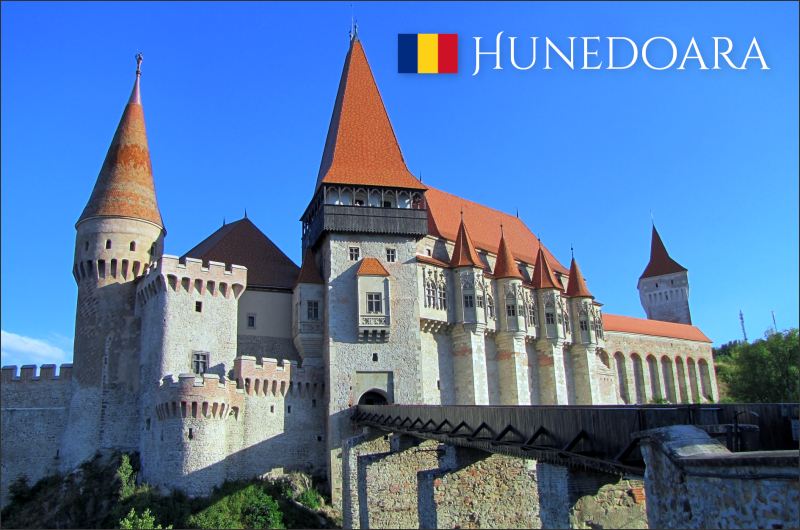 Pryskyřičná magnetka - Rumunsko - Hunedoara - Korvínův hrad - Obrázek 2